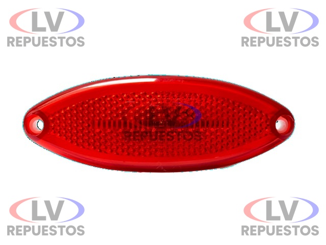 FARO LATERAL ROJO TIPO HOJA MULTILIGHT