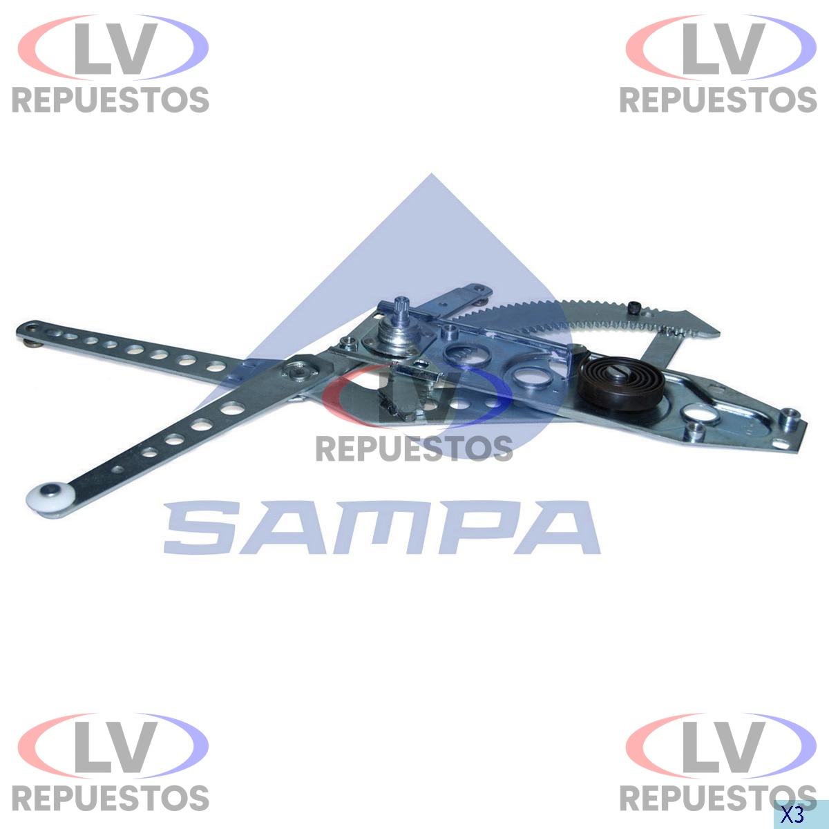 MECANISMO ALZA VIDRIO MANUAL SC112/113 LI SAMPA