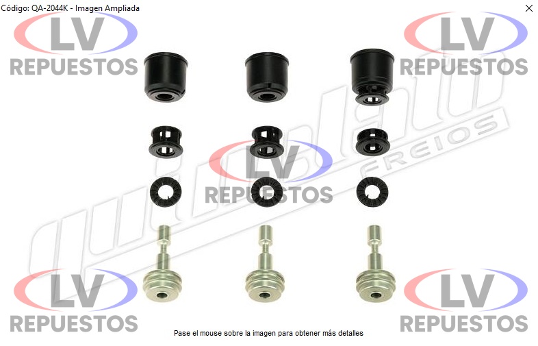 REPARO DE PIEZAS PLASTICAS PARA VALVULA SOLENOIDE ECAS SIMPLES S4/S5  QUINELATO
