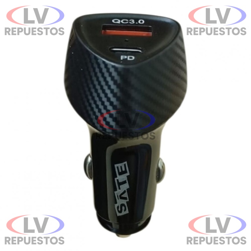 CARGADOR CENICERO 30W QC3.0+PD A-CC2011 SATE
