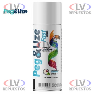 PINTURA AEROSOL BLANCO 300ML PEG&UZE