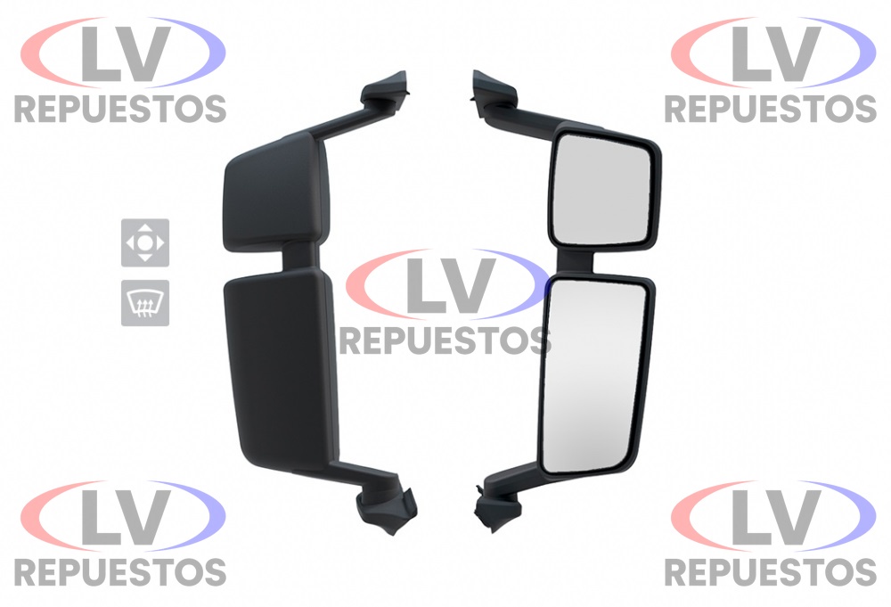 ESPEJO RETROVISOR LD S/ DESEM. C/ AUX. MANUAL SC S6 BEPO