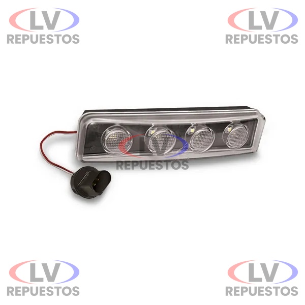 FARO AUXILIAR TAPA SOL VISERA S4/S5 LED BLANCO C/ ENCHUFE 24V PRADOLUX