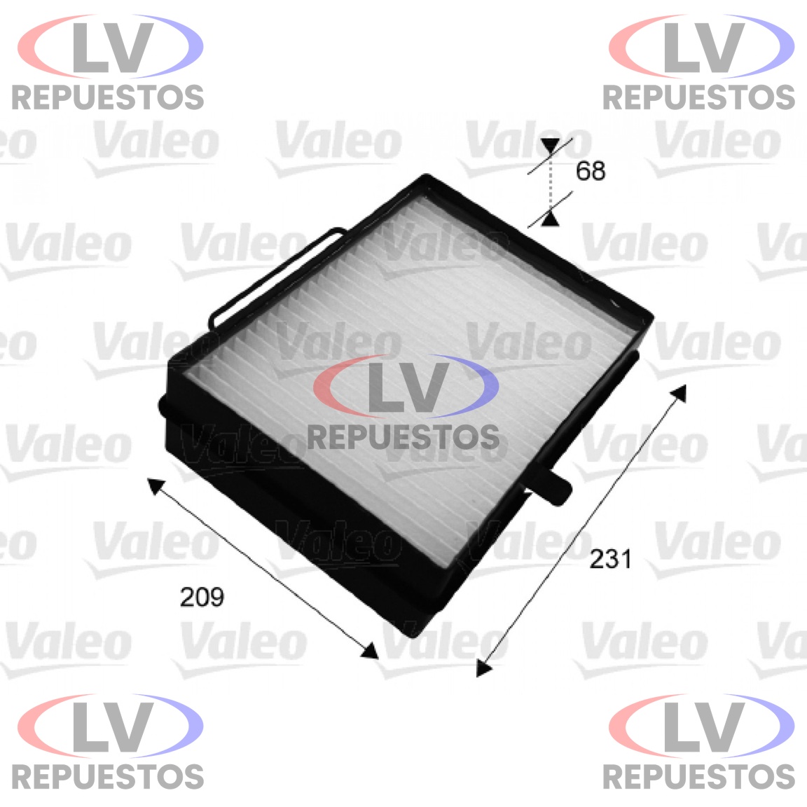 FILTRO DE AIRE CABINA SC S4 VALEO