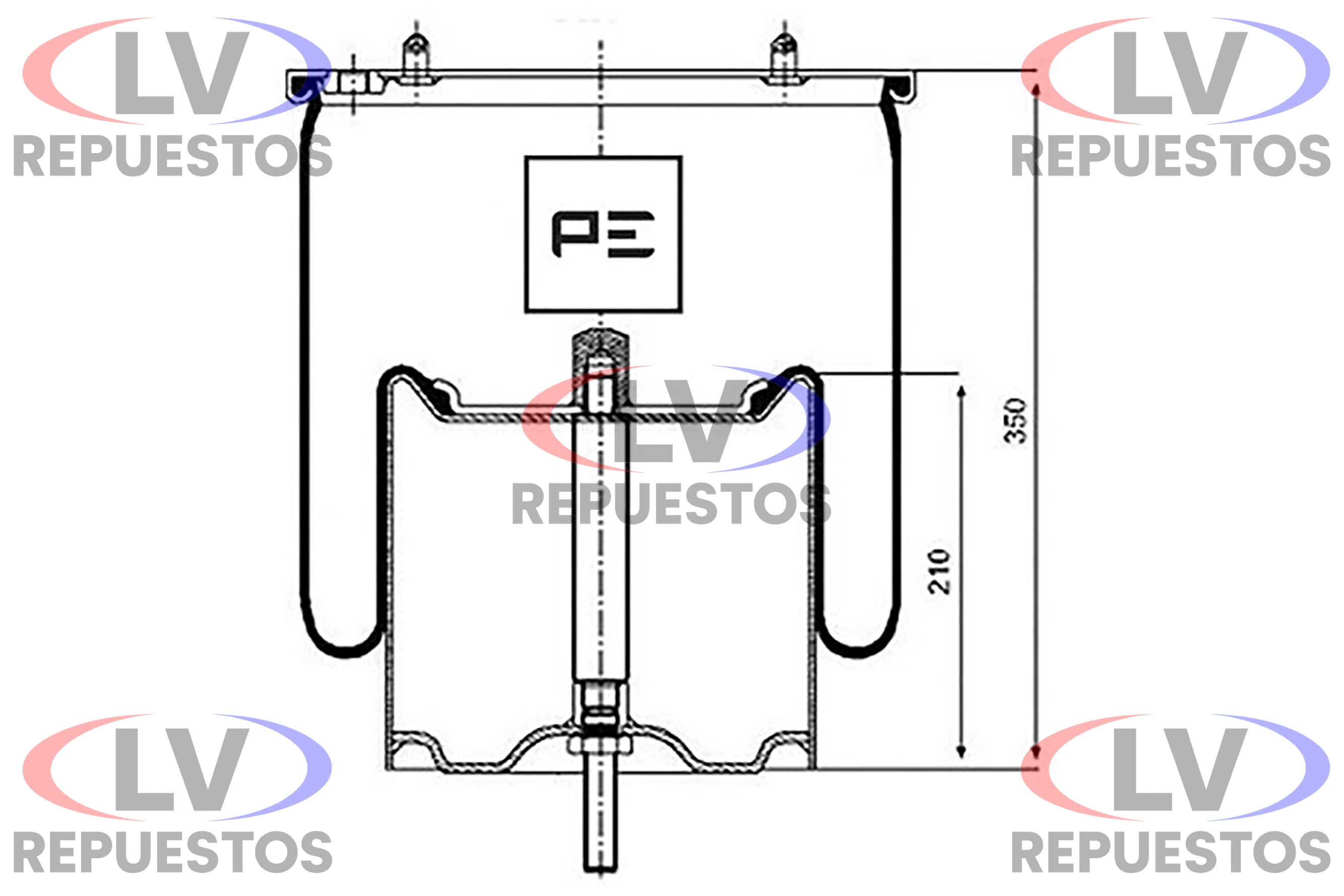 PULMON SUSPENCION NEUMATICA SC-124 PE