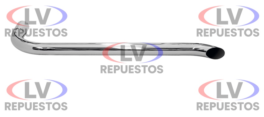 PUNTERA ESCAPE LATERAL CROMADO 5" 1960MM FABBOF