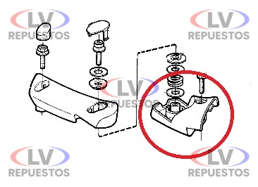 SOPORTE ESPEJO RETROVISOR SUP. LI. ALUMINIO S4 SCANIA ORIGINAL
