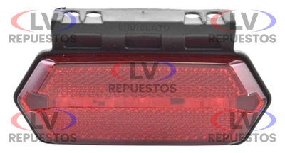 FARITO TRASERO LIBRELATO LED ROJO C/ SOPORTE BRASLUX