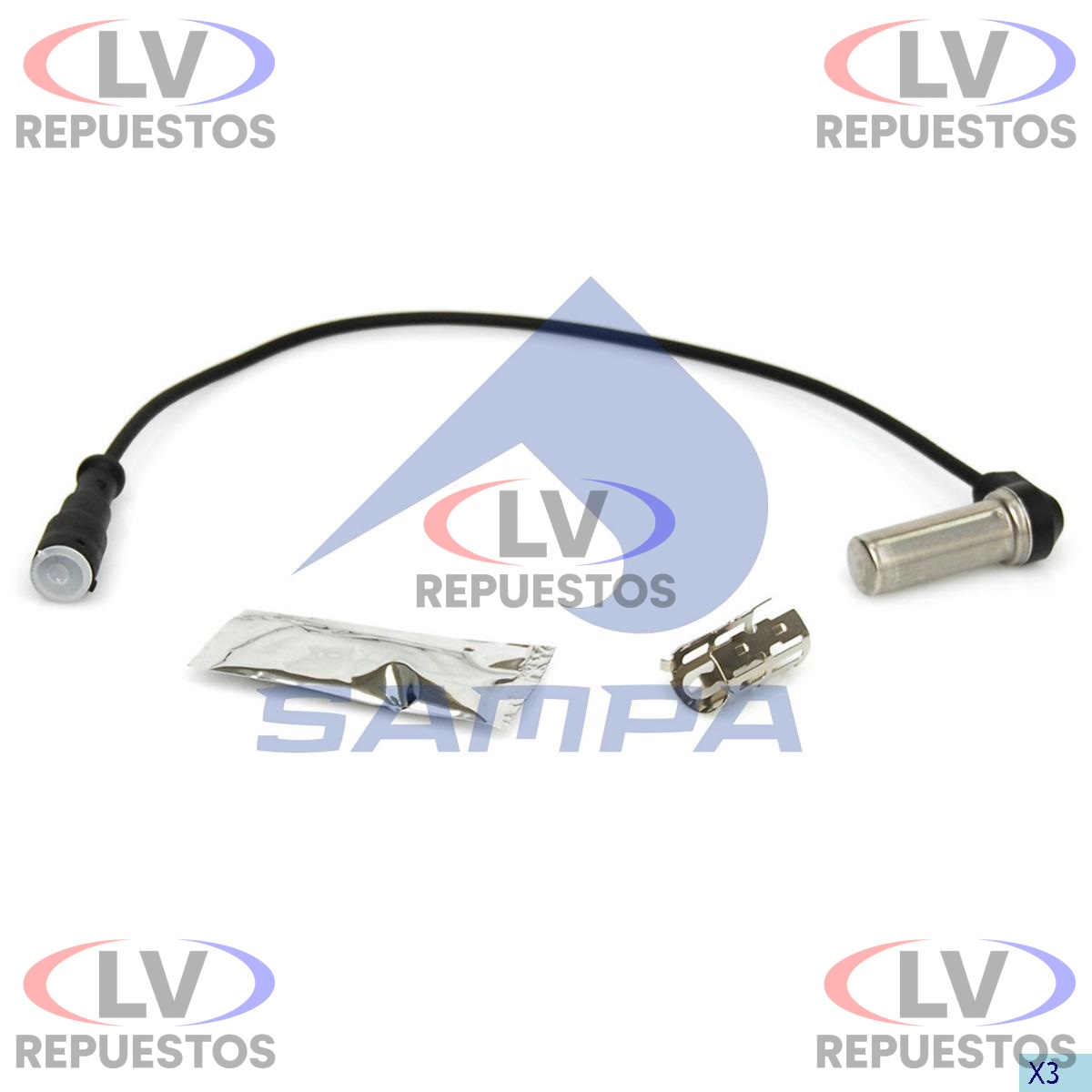 SENSOR FRENO ABS TR 400MM CURVO SC S4/S5 SAMPA