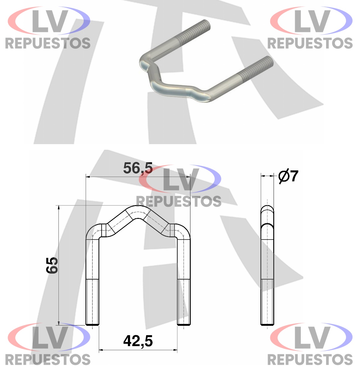 PRESILLA CADENA LATERAL TIPO W 41MM THOR