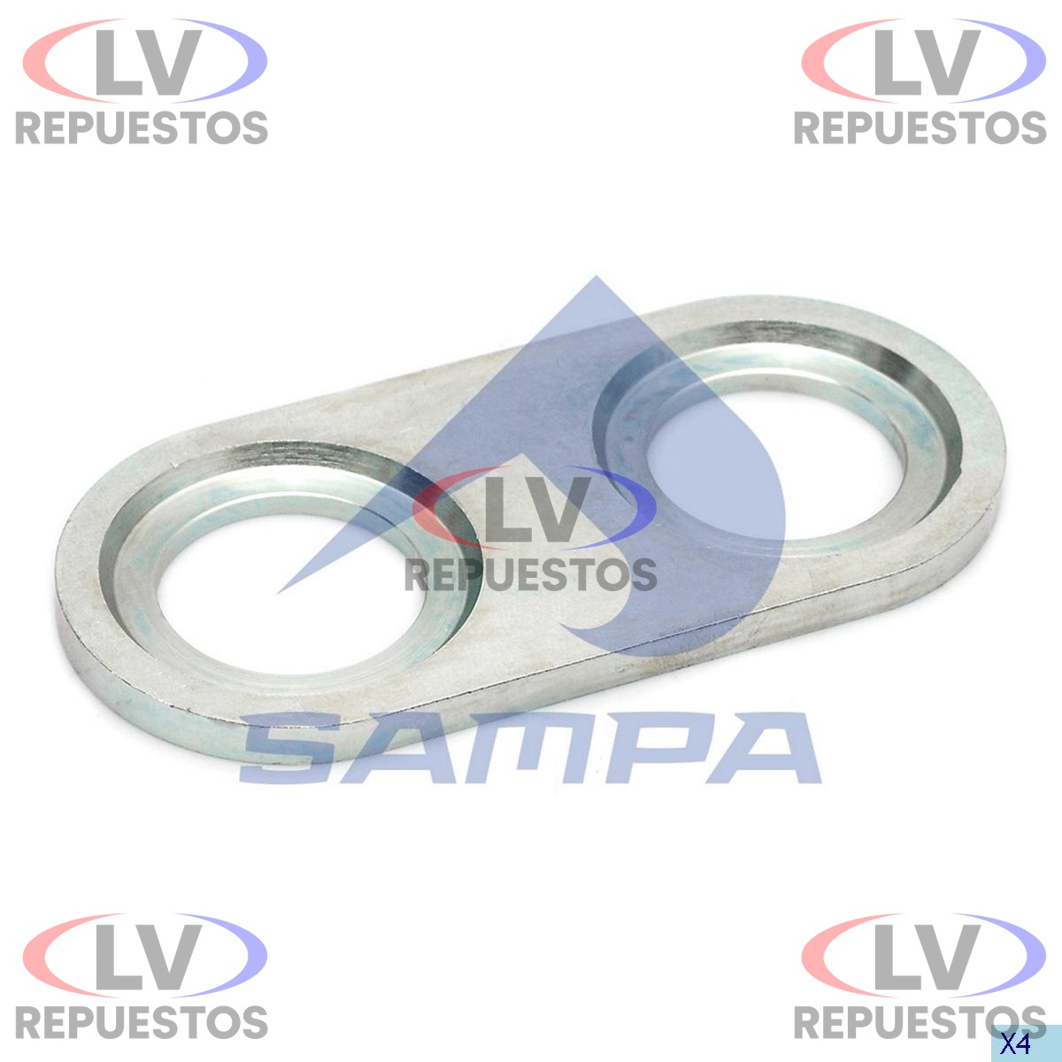 CHAPA SEGURO EJE Z* DE 2/AGUJEROS SC-124 SAMPA