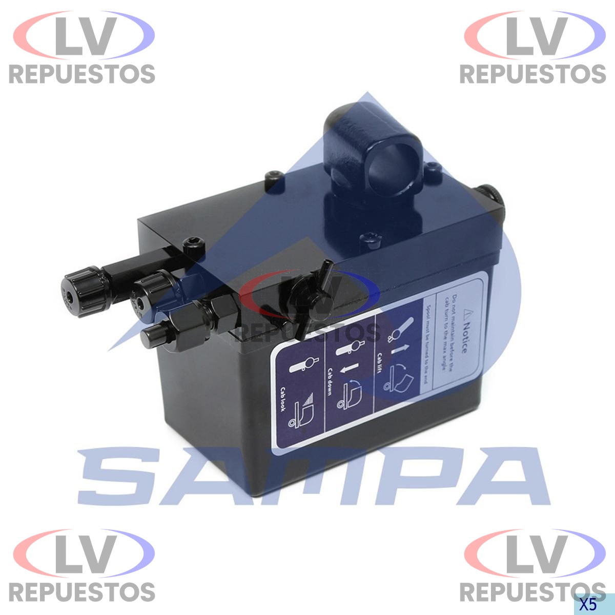 GATO ALZA CABINA S4/S5 3 SALIDAS SAMPA
