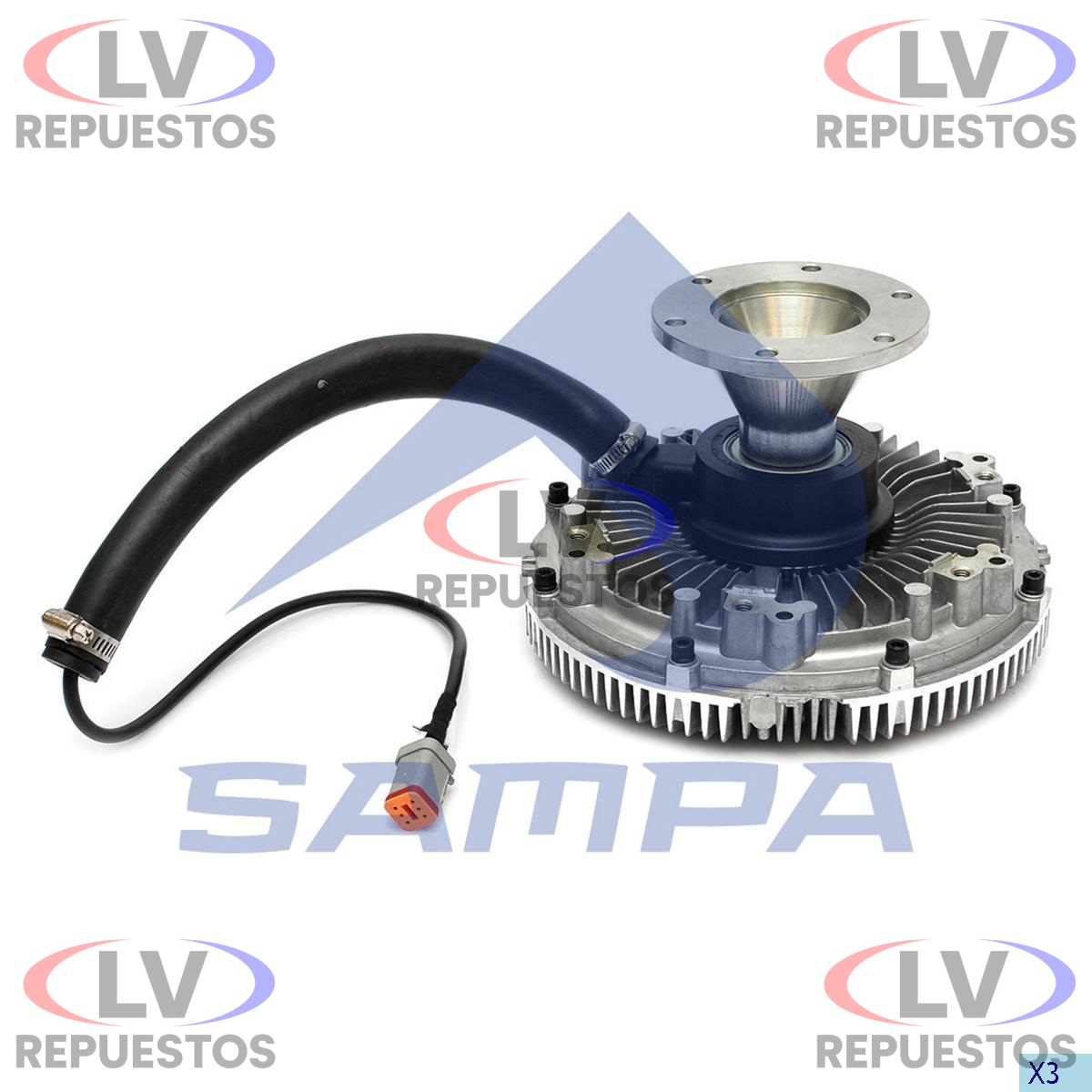 NUCLEO VENTILADOR S/ 75CM 8 PALAS 5 CABLES S5 SAMPA