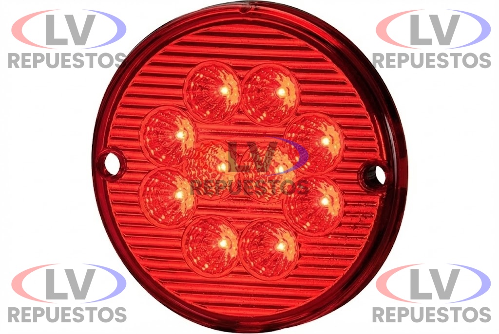 FARO REDONDO ROJO LED 24V SINALSUL