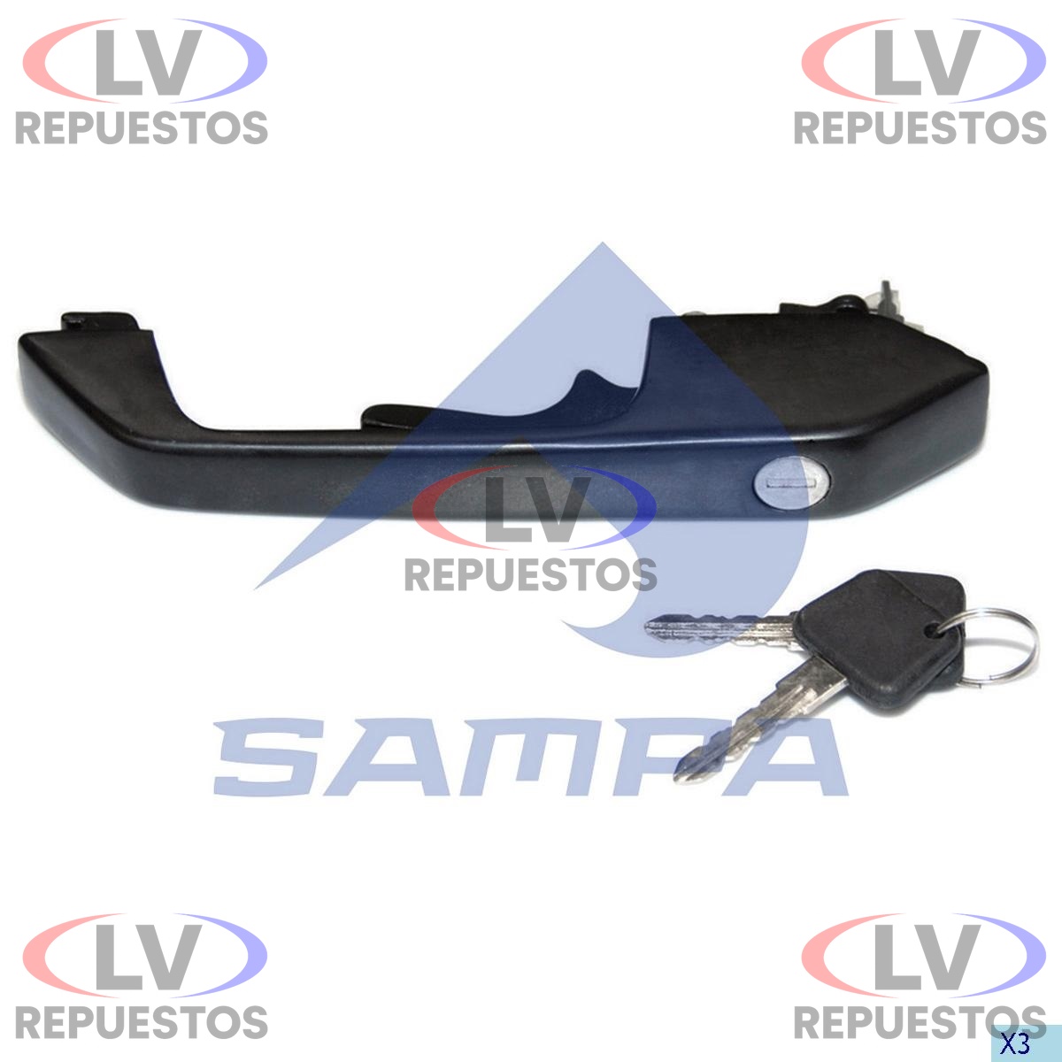 PICAPORTE EXTERNO C/ LLAVE LI SC-112-113 SAMPA