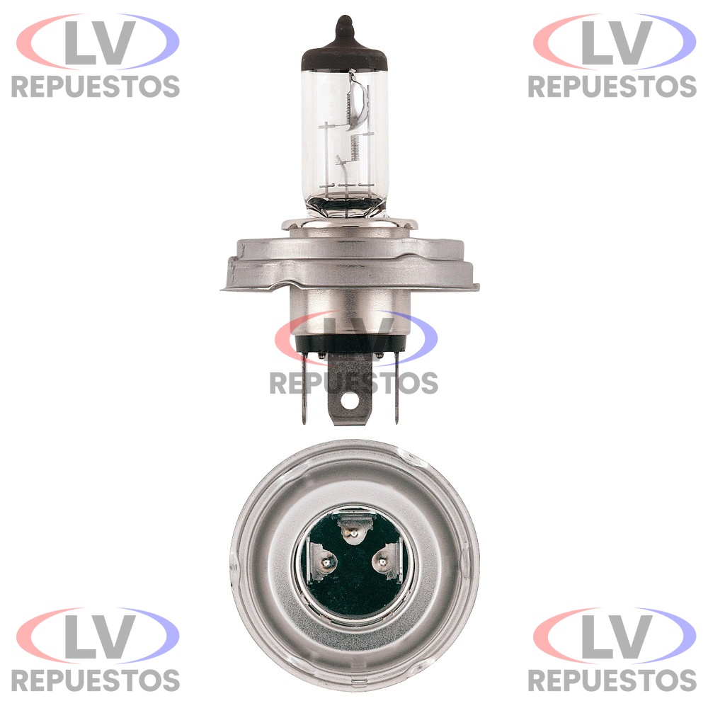 FOCO 12V 60/55W H4 ALTA Y BAJA BASE REDONDA NARVA