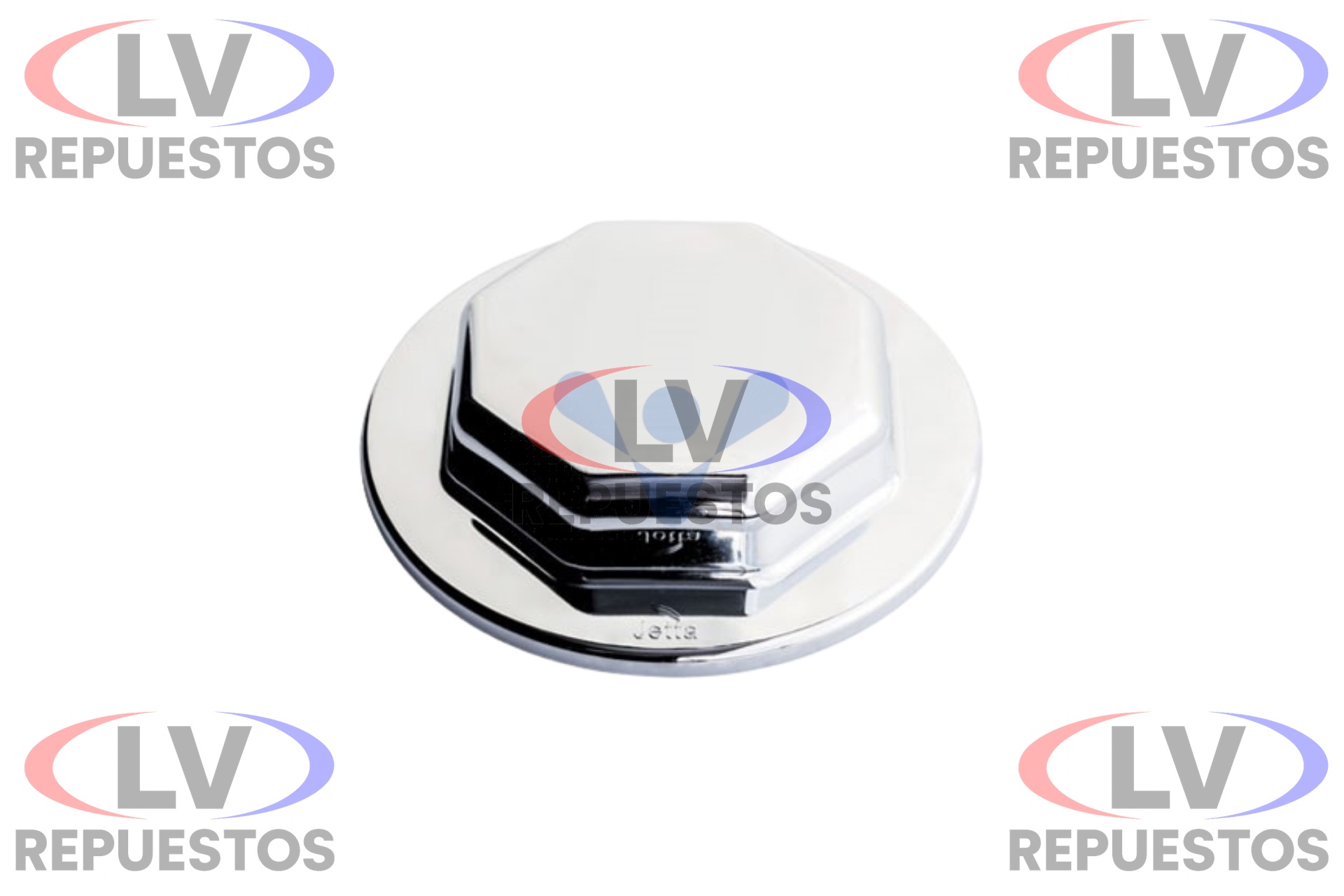 APLIQUE CROMADO TAPA MASA DT C/ ROSCA LOGO SCANIA S5 HASTA 2010 VENKA