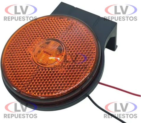 FARITO LATERAL CHICO C/ BASE C/ CABLE REDONDO AMARILLO H3 COMPONENTES