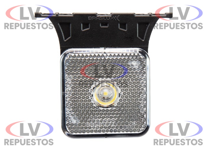 FARITO LATERAL C/ BASE CUADRADO LED BLANCO BRASLUX