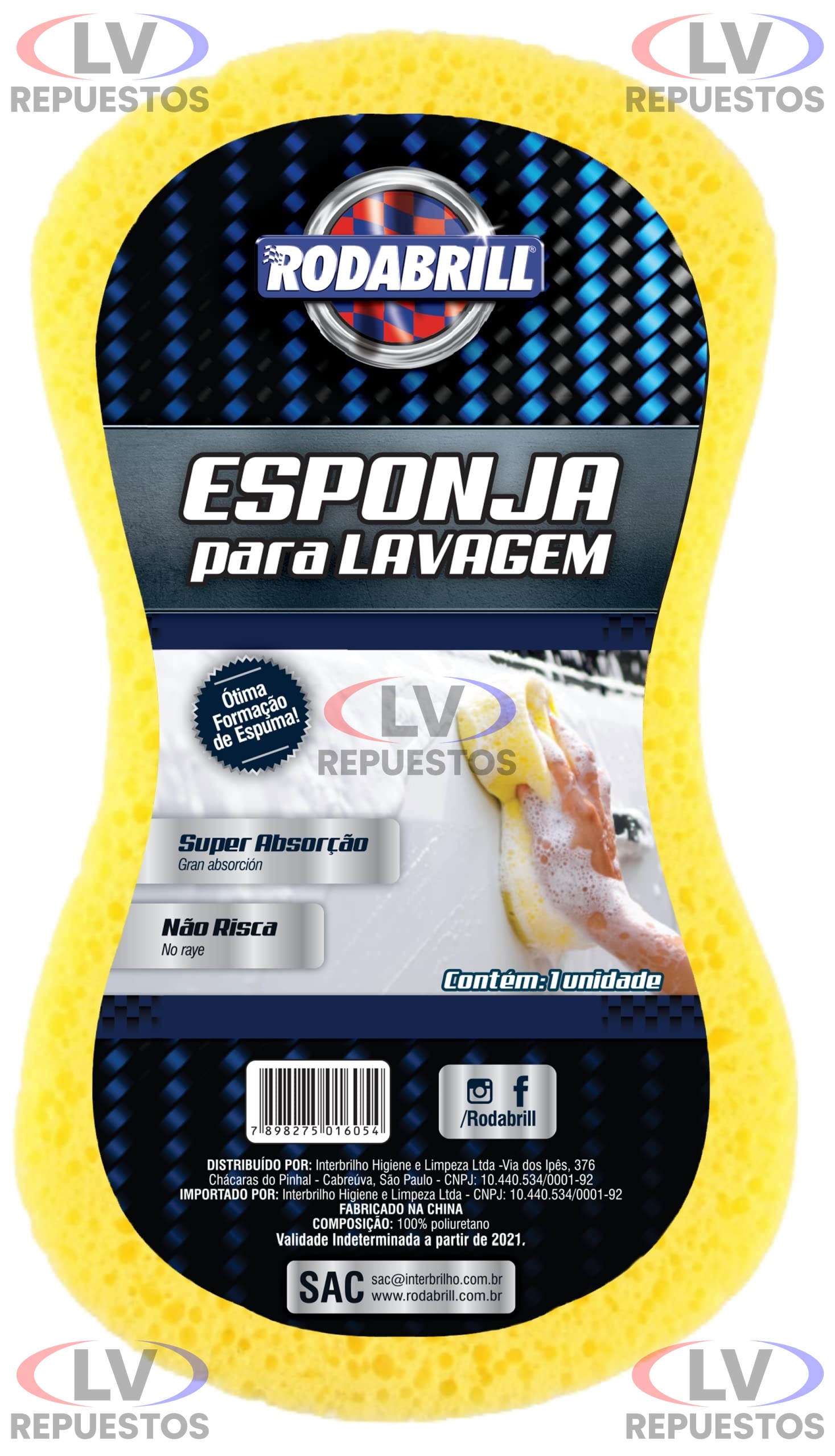 ESPONJA LAVADO AUTO RODABRILL