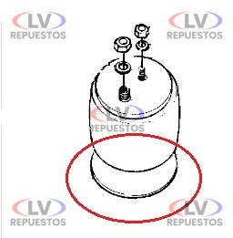 BASE PULMON DE SUSPENCION SC 113 COLECTIVO SCANIA ORIGINAL