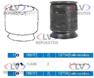 PULMON SUSP. TRUCK SC 113/124/PGRT SCANIA ORIGINAL