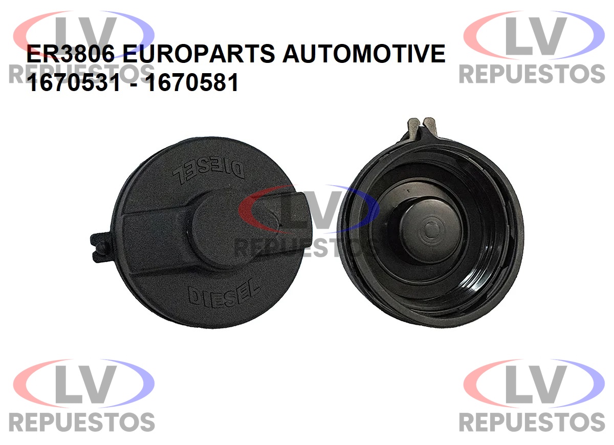 TAPA TANQUE COMBUSTIBLE SC112/113 CON LLAVE EUROPARTS