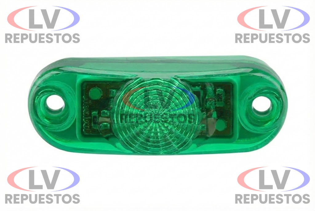 FARITO OBALADO CHICO VERDE LED 12/24V TIPO BANANITA SINALSUL