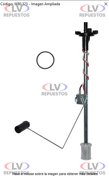 CHUPADOR TANQUE COMBUSTIBLE MBB 1620 210L PLASTICO WILLTEC