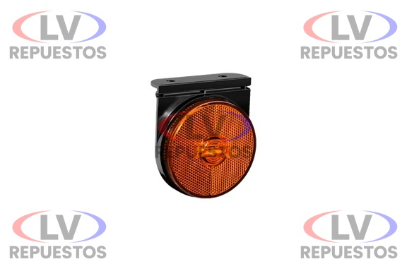 FARITO LATERAL C/ BASE REDONDO AMARILLO LED 24V/12V TIPO GUERRA SINALSUL