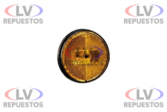 FARITO LATERAL S/ BASE C/ CABLE REDONDO AMARILLO LED 24V/12V TIPO GUERRA SINALSUL
