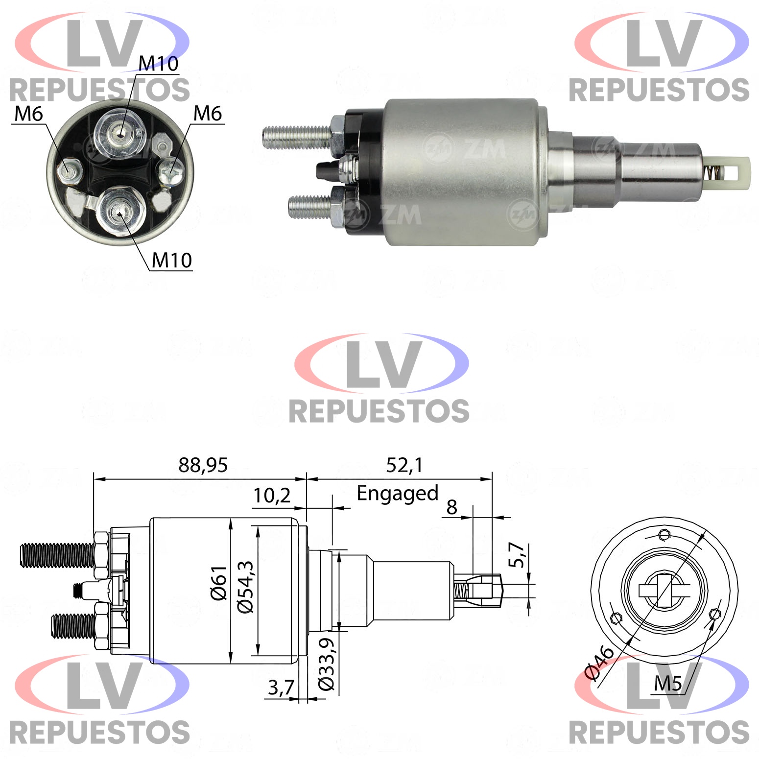 AUTOMATICO ARRANQUE GRANDE 24V S5 ZM