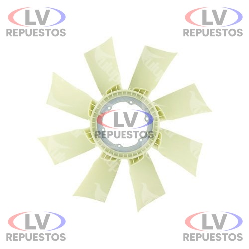 ALETA RADIADOR 75CM 8 PALAS 6 BULONES CABINA ALTA S4 TC