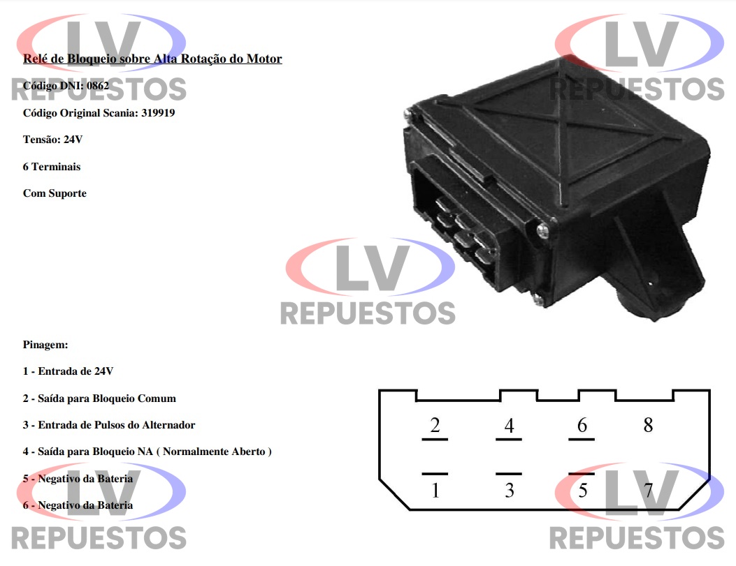 RELAY BLOQUEO MOTOR 24V S4 DNI