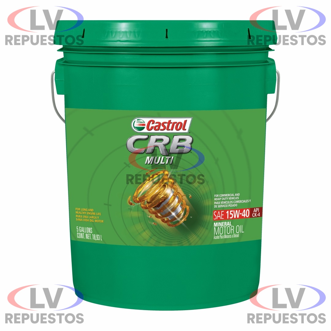 ACEITE MOTOR 15W40 CI-4 CRB MULTI CASTROL 20L