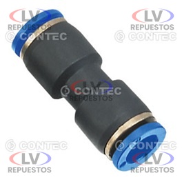 UNION RAPIDA DE 10MM RECTO PLASTICA