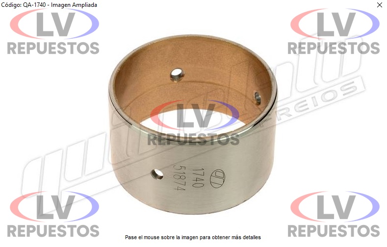 BUJE TAPA COMPRESOR AIRE KNORR 75/86/88MM 38X25MM QUINELATO