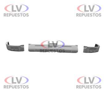 PARAGOLPE ESPOILER BABERITO 3 PEDASOS PLASTICO S4 RODOPLAST
