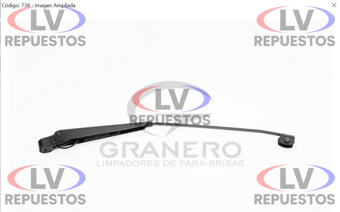 BRAZO LIMPIA PARABRISA SC-112/142 GRANERO