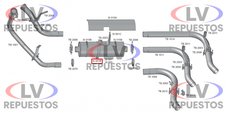 SOPORTE SILENCIADOR CATALIZADOR SC-112/113 FABBOF