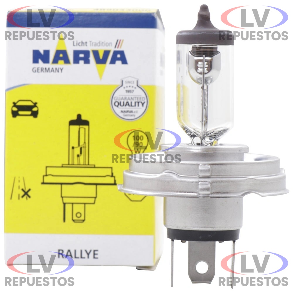 FOCO 12V 100/90W H4 ALTA Y BAJA BASE REDONDA NARVA
