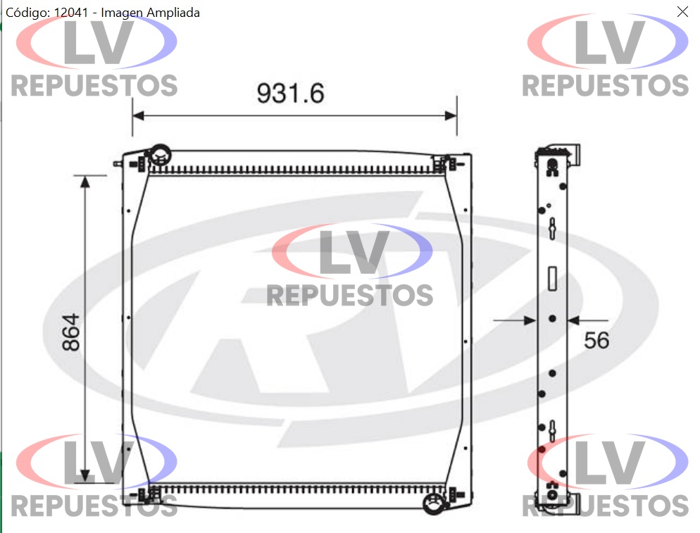RADIADOR AGUA SC114/S4/94P VISCONDE