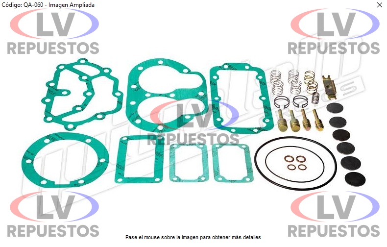 REPARO COMPRESOR BENDIX 75MM QUINELATO