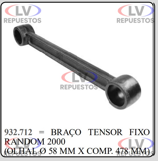 BRAZO TENSOR CARRETA FIJO 58MMX478 FAMA
