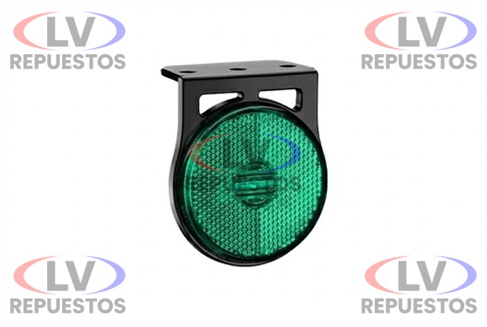 FARITO LATERAL CHICO C/ BASE REDONDO VERDE LED 24V TIPO RANDON