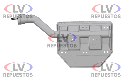 SOPORTE GUARDABARRO TR LD CURVO SC124 CABEZON HORIZONTAL FADO