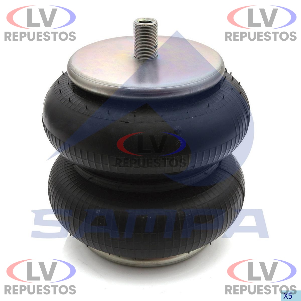 PULMON ALZA EJE 2 CUERPOS BASE 160MM PRISIONERO CENTRAL GRUESO RANDON/GUERRA SAMPA