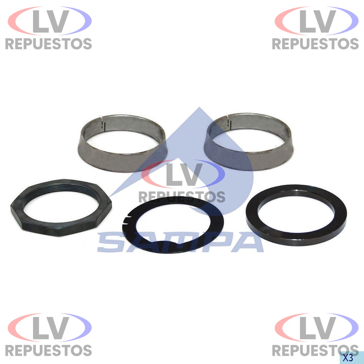 REPARO SUSPENSION EJE TANDEM 6X4 SC112/113 SAMPA