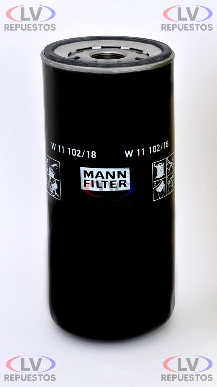 FILTRO DE ACEITE MOTOR S4 W11102/18 MANN FILTER