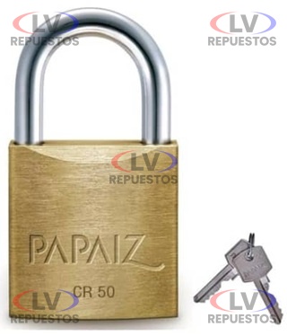 CANDADO DORADO 50MM PAPAIZ